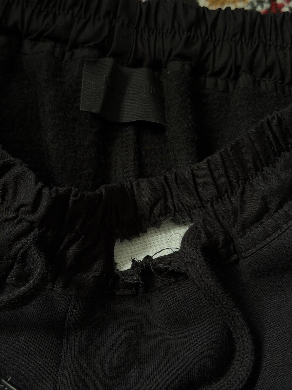 Fear of God Men's Black Athletic Shorts Cotton Drawstring Pockets Designer