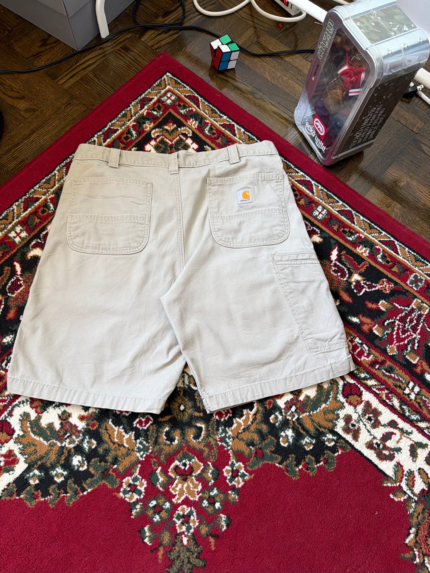 Carhartt Canvas Relaxed Fit Distressed Shorts