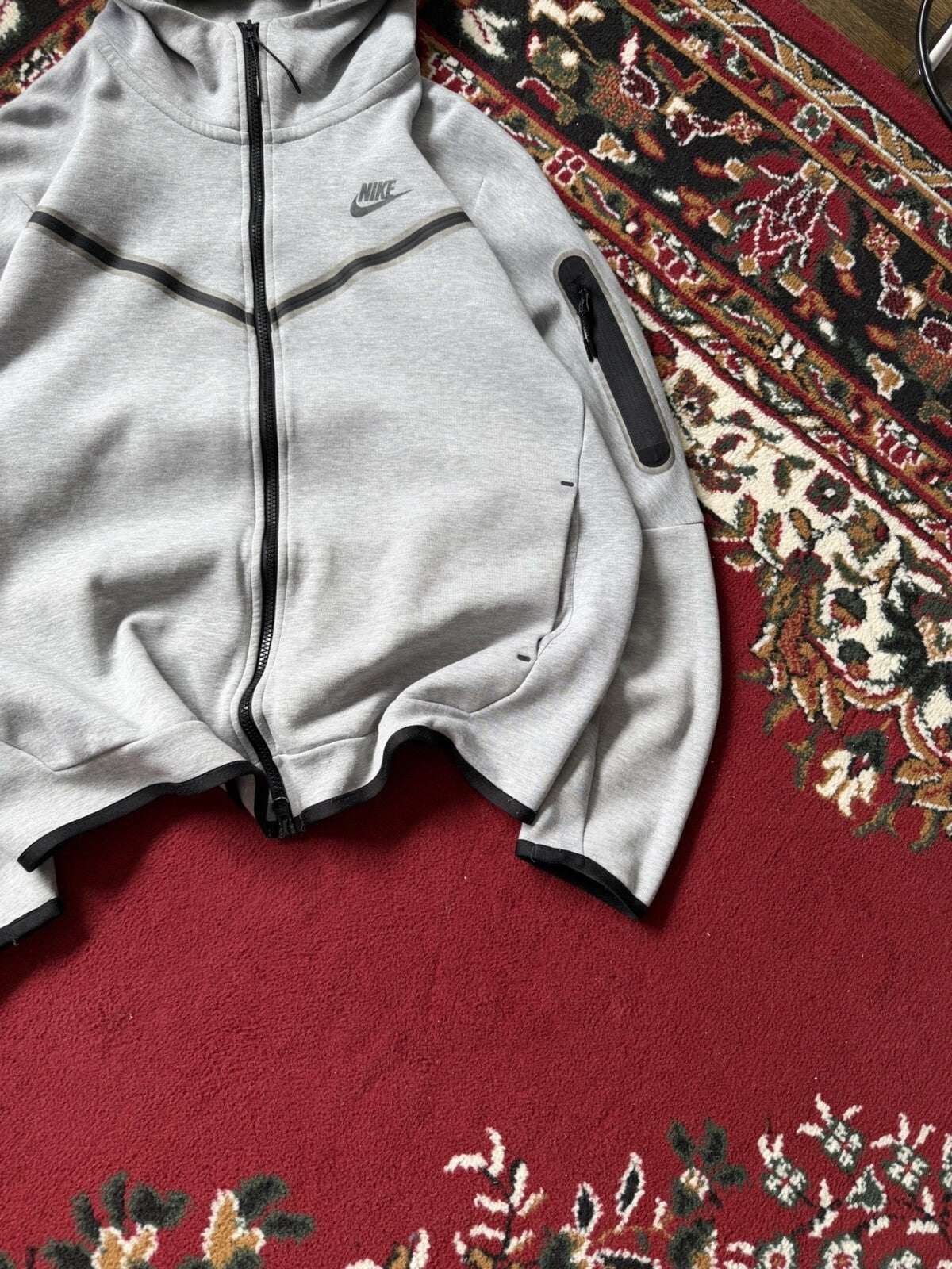 Nike Tech Fleece Zip Hoodie Mens Large Full Zip Sweatshirt CU4489-063