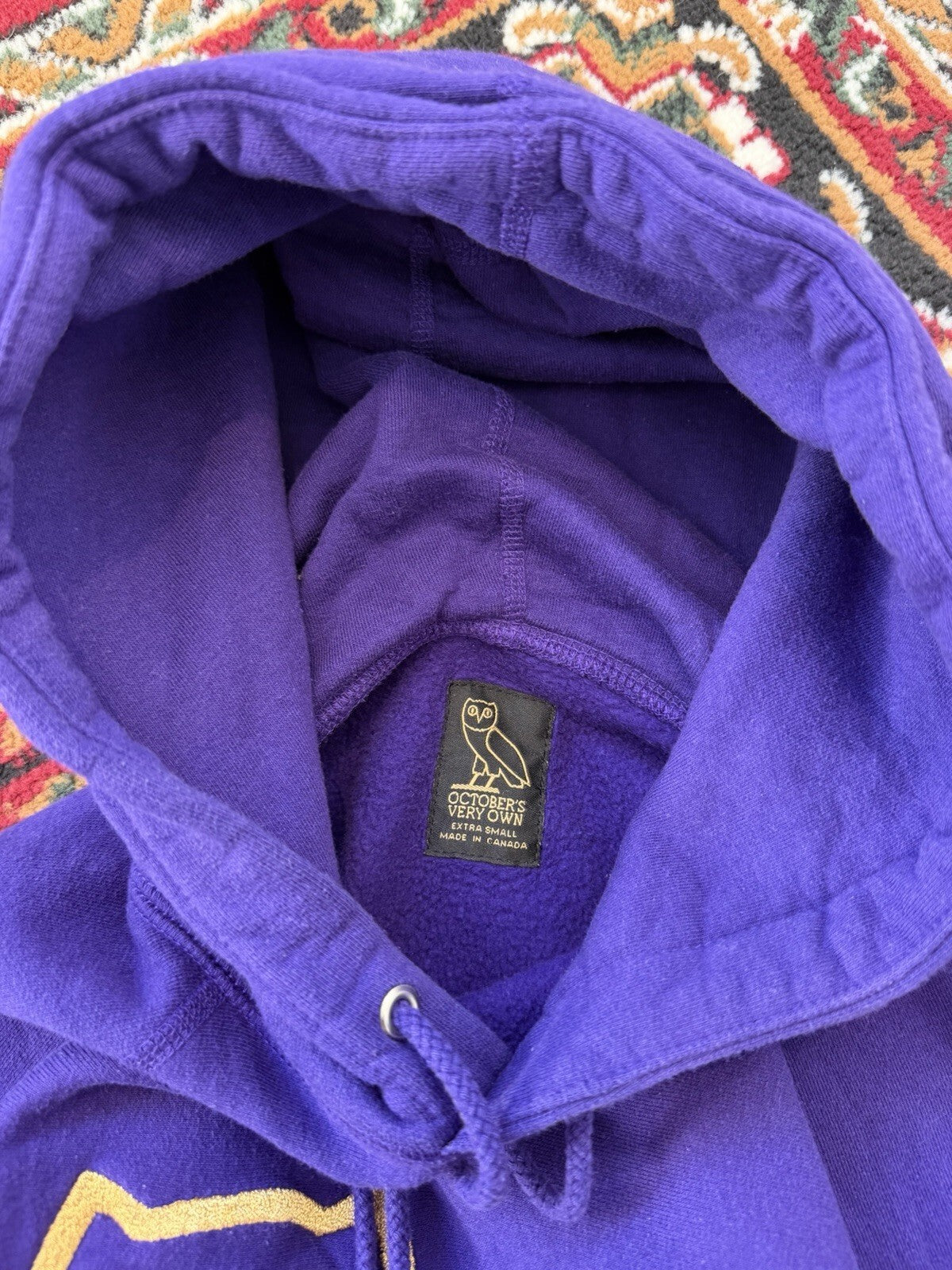 Octobers Very Own OG Purple & Gold Owl Hoodie Drake OVO READ DESCRIPTION