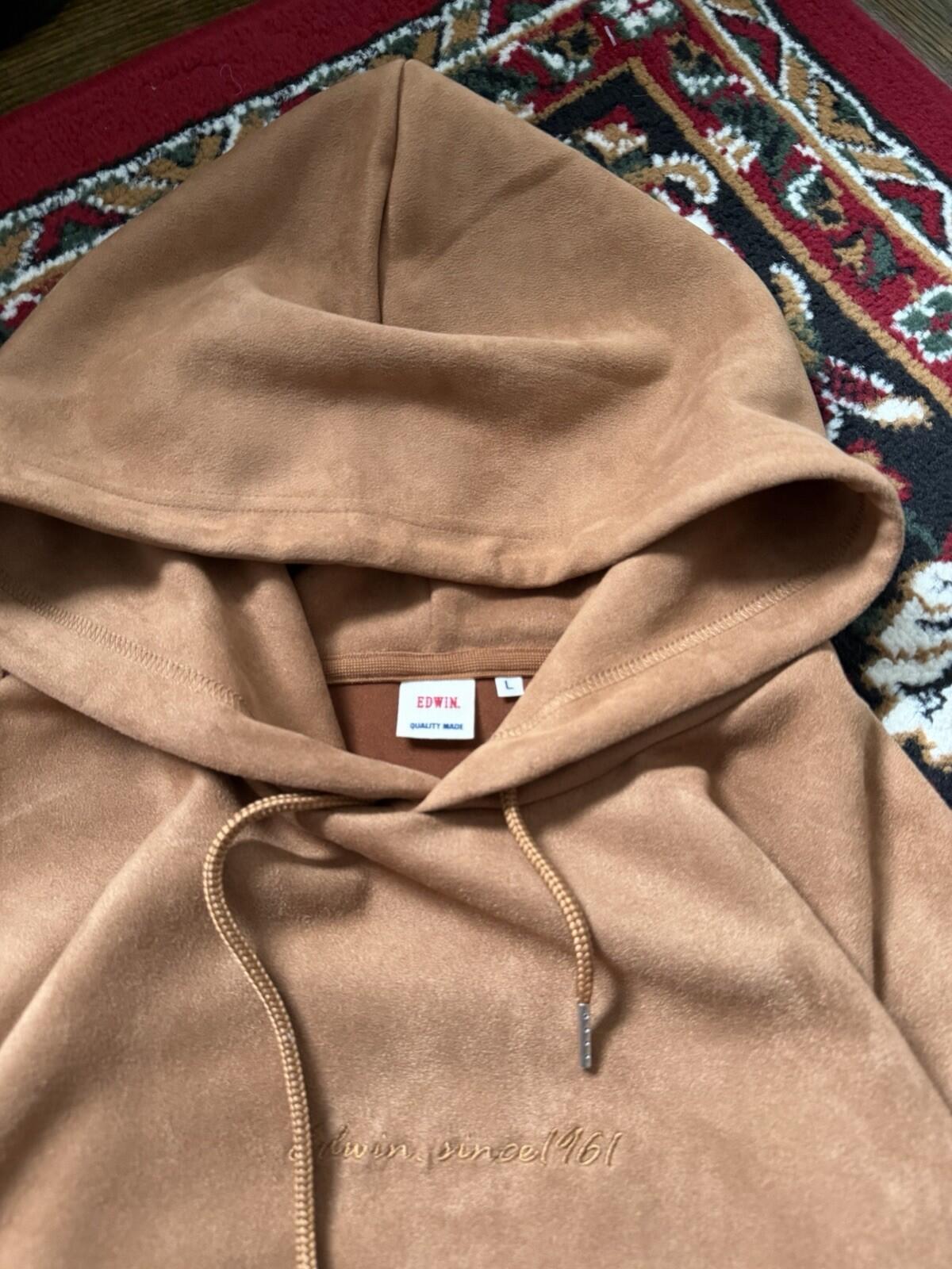 Edwin Japan Embroidered Pullover Sweatshirt Hoodie Size L