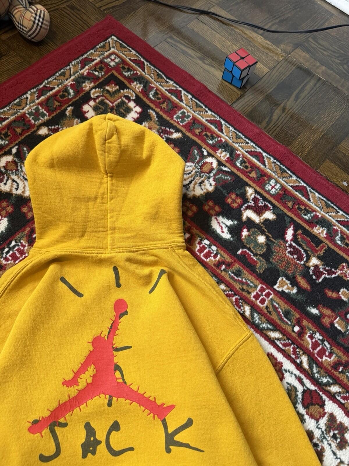 Travis Scott x Nike Air Jordan Cactus Jack Highest Hoodie Yellow Size M