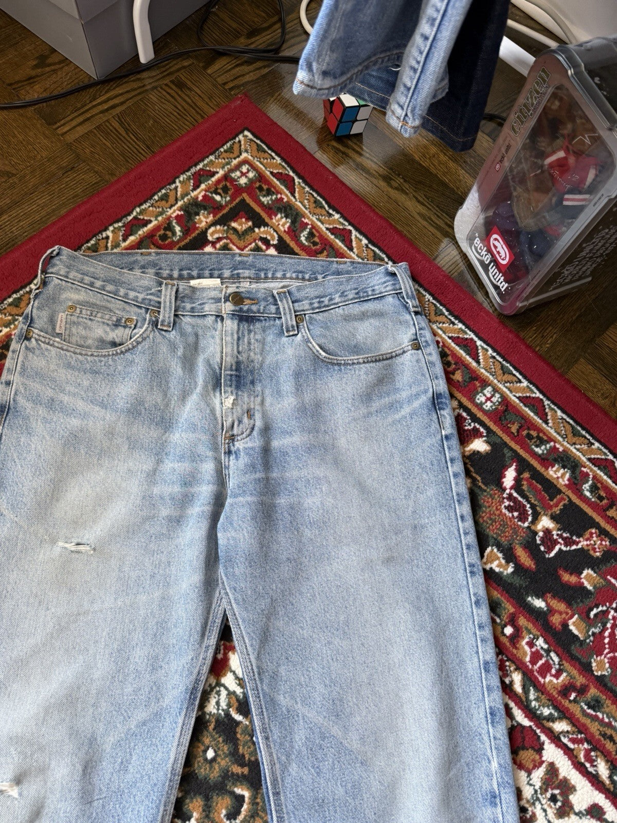 Vintage Carhartt Jeans Mens B480 DPS Denim Tradinional Fit Workwear