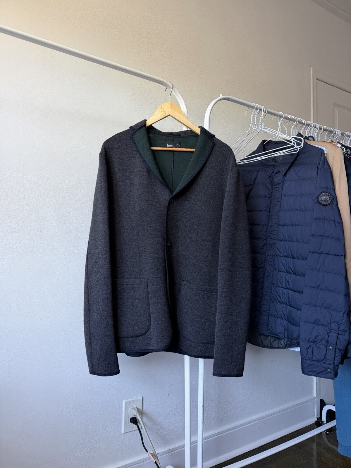 Kolor Japan  Wool Nylon Gray / Green Jacket Size 4