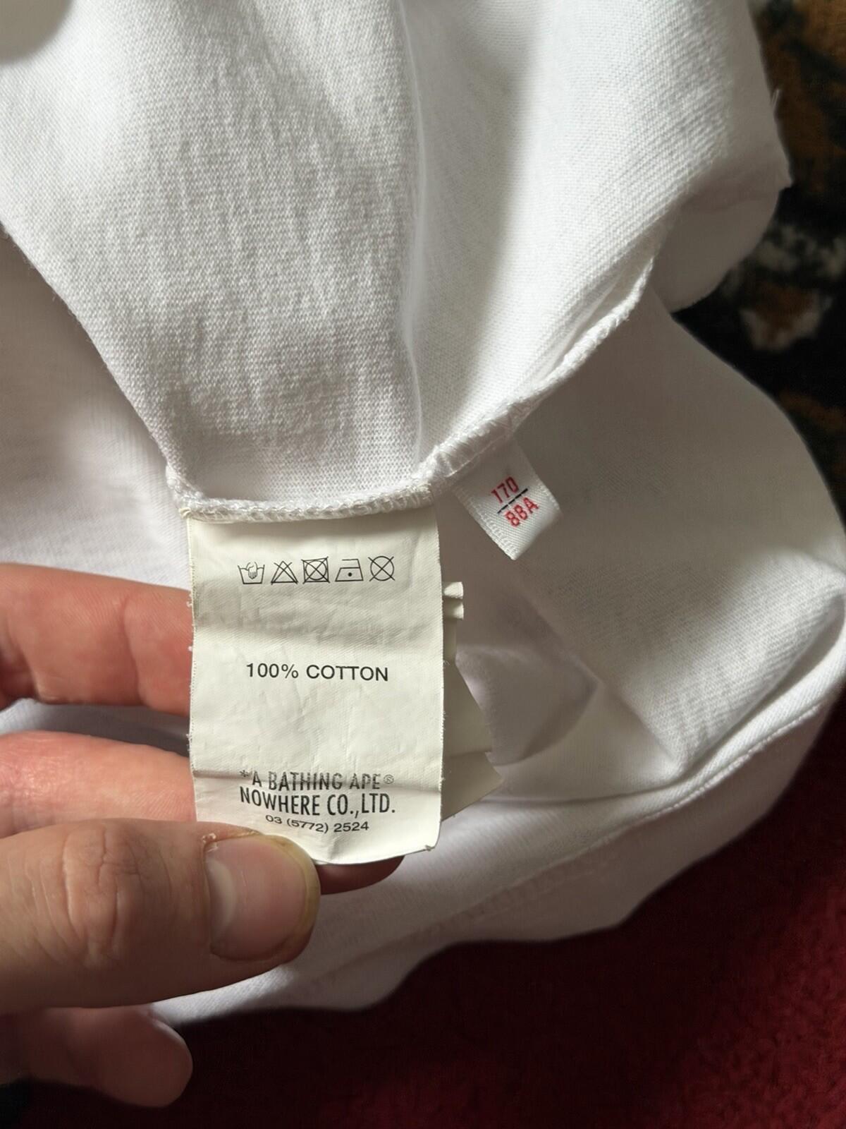 Aape By A Bathing Ape Bape Pocket Logo Head White T-Shirt Men's S