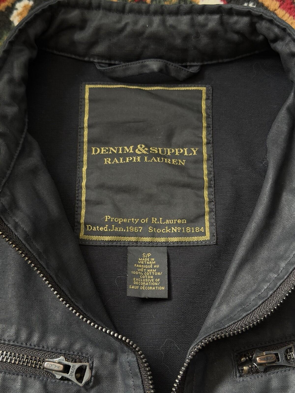 Polo Ralph Lauren Denim & Supply Waxed Cotton Black Jacket