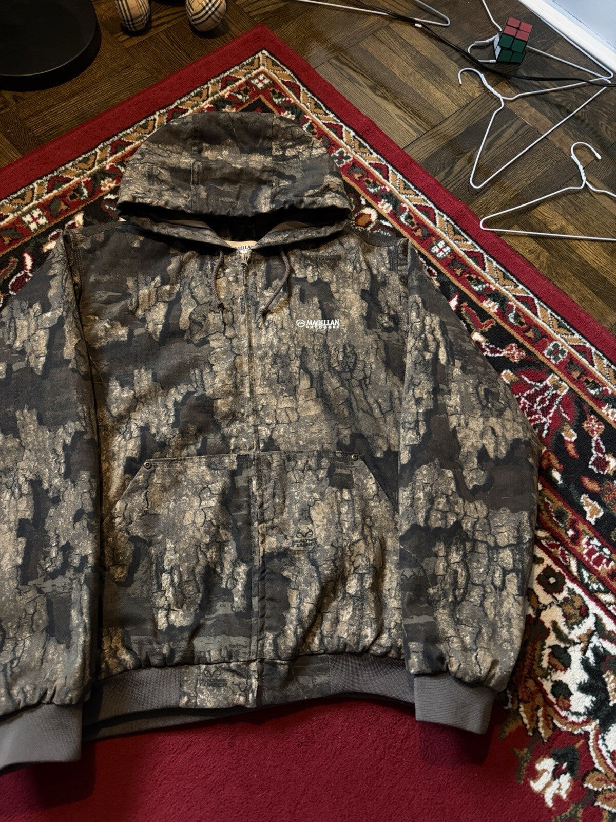 Magellan Outdoors Realtree Camo Full Zip Hooded Active Jacket Carhartt