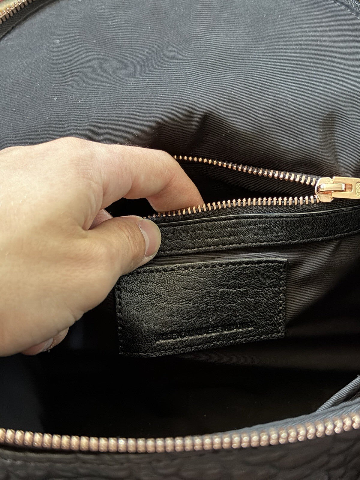 Alexander Wang Rockie Rocco Black Pebbled Lambskin Leather Satchel