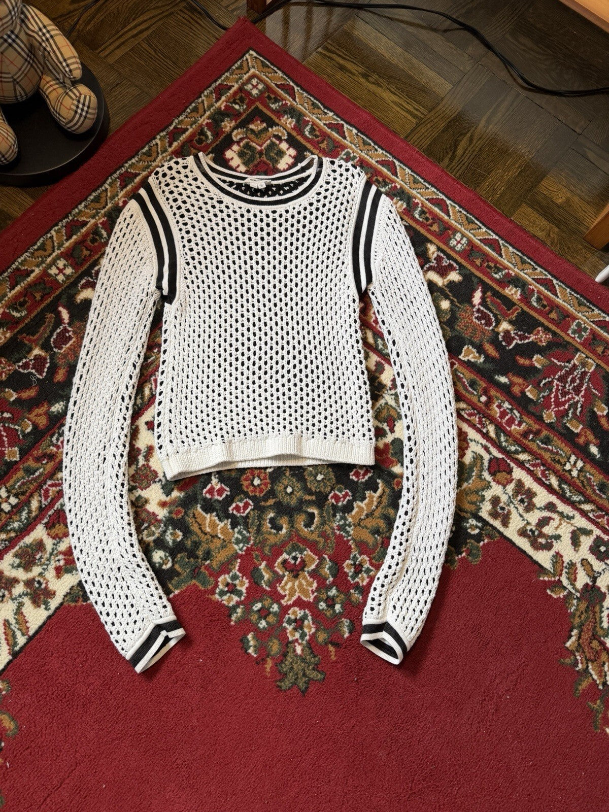 Helmut Lang Waffle Knitted Sweater Size S Unisex
