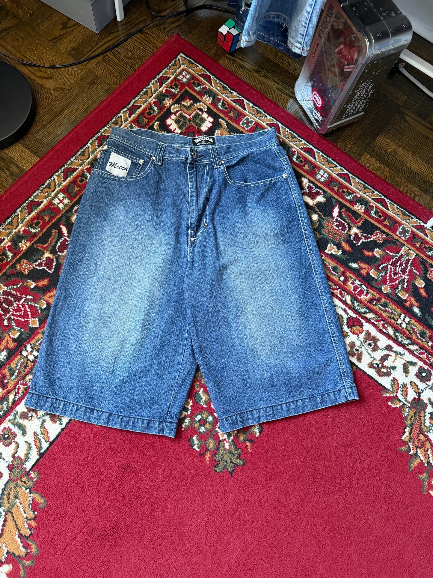 Y2K Baggy Mecca Denim Shorts - Jorts