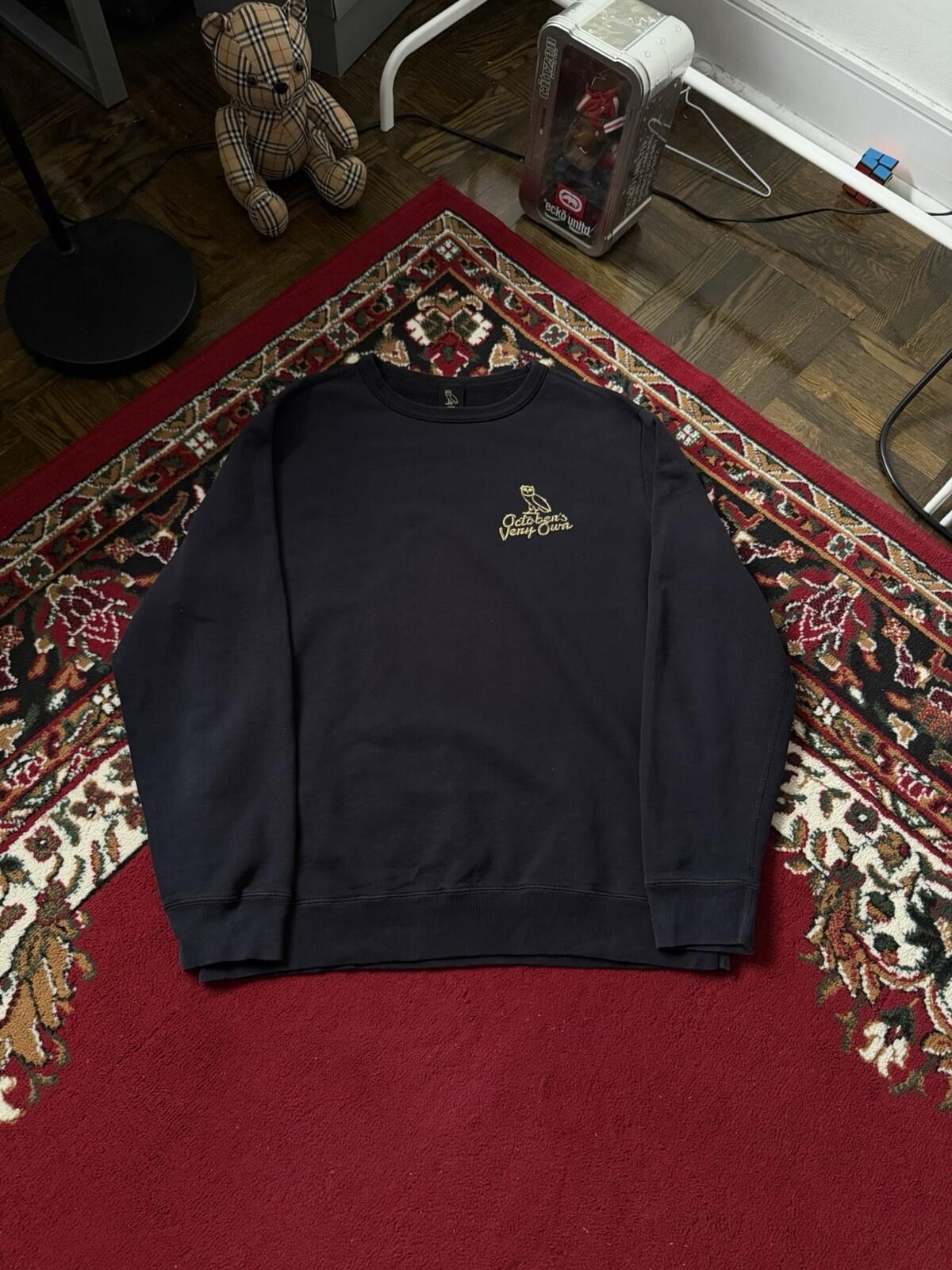 Octobers Very Own OG Solid Gold Owl Sweatshirt Drake OVO Size L