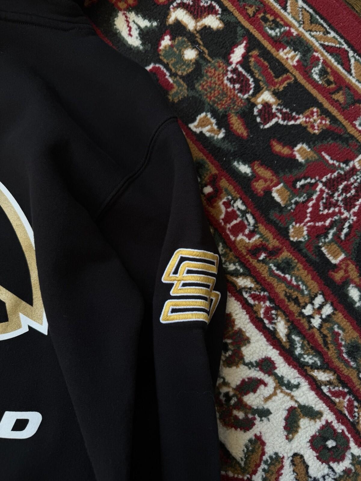 OVO x Sherwood Street Hockey Hoodie October’s Very Own Drake Owl Black Gold SzXS