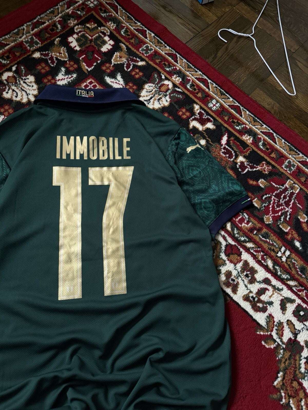 2019-20 Puma Italy Football T-Shirt Ciro Immobile #17 Size L