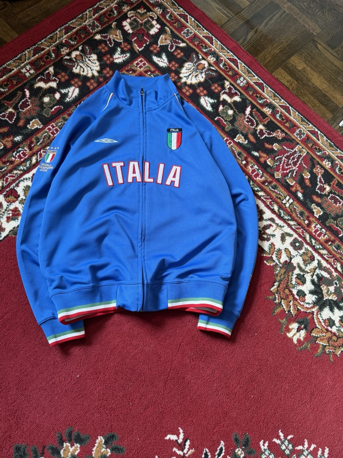 Vintage Umbro Italy 2006 World Champion Zip Up Track Jacket Italia