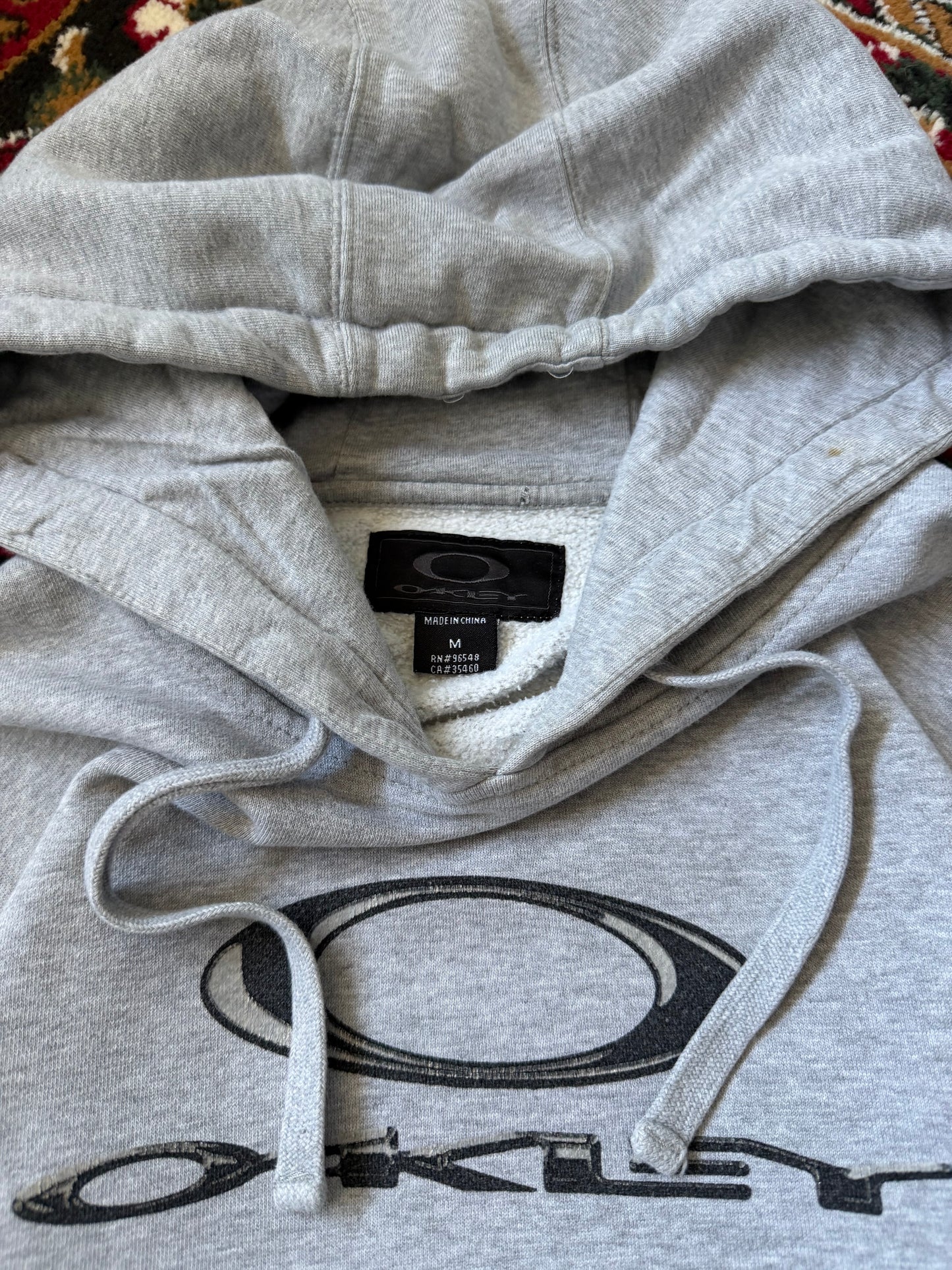 Oakley Center Logo Gray Hoodie