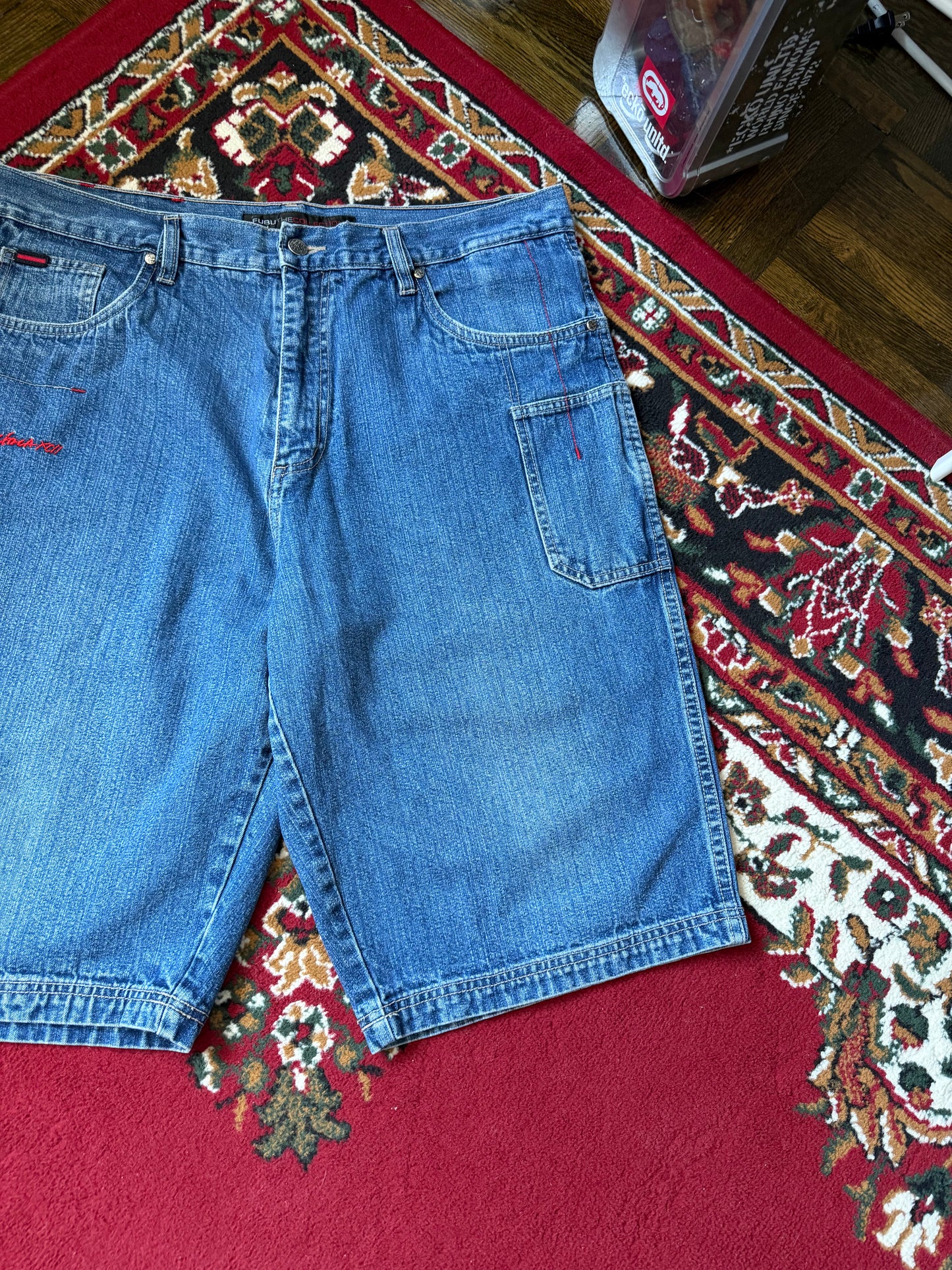 Y2K Fubu Circa Baggy Denim Shorts - Jorts