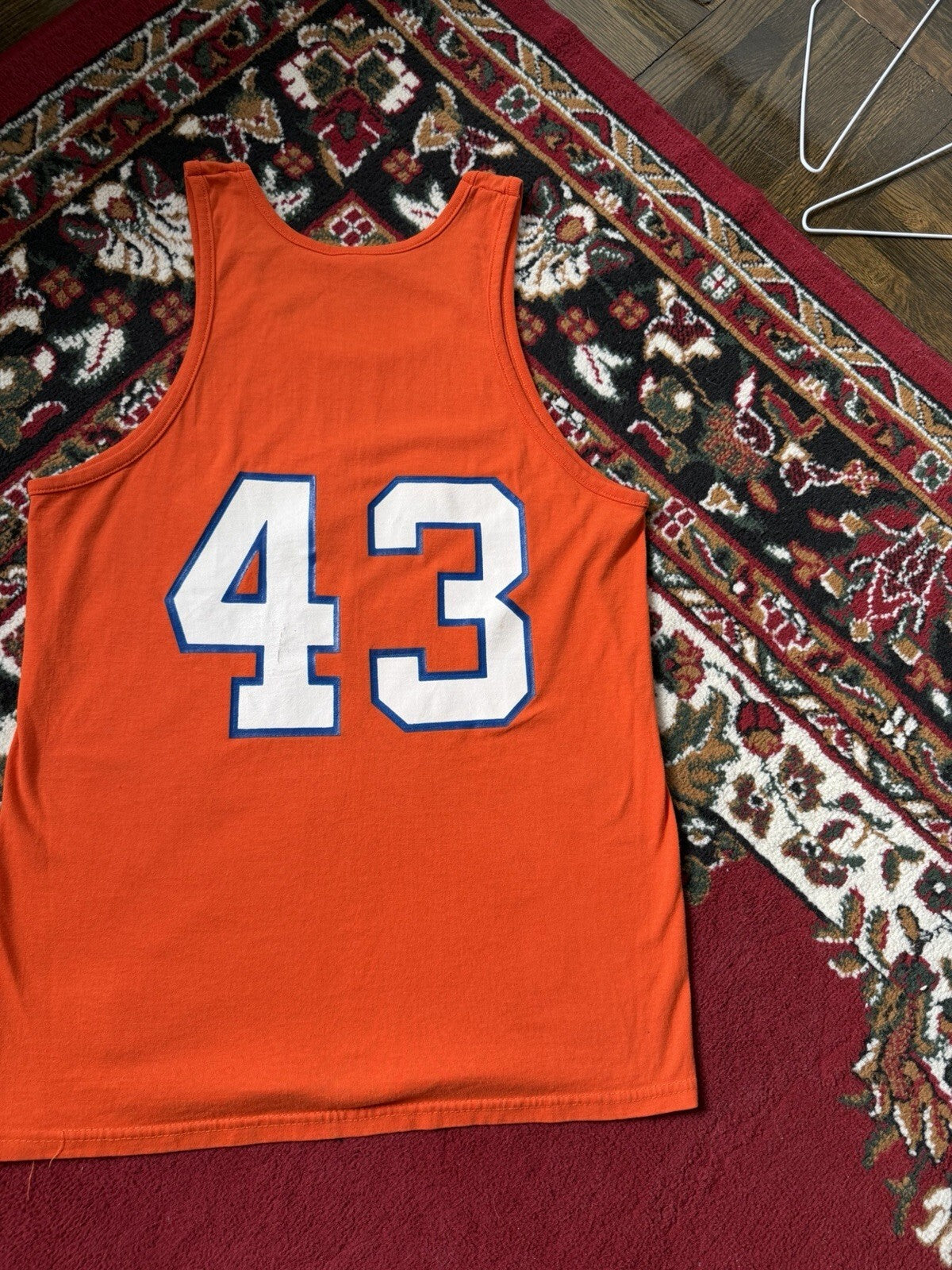 80s Cleveland Cavaliers Brad Daugherty #43 Jersey M CAVS Sand Knit NBA USA