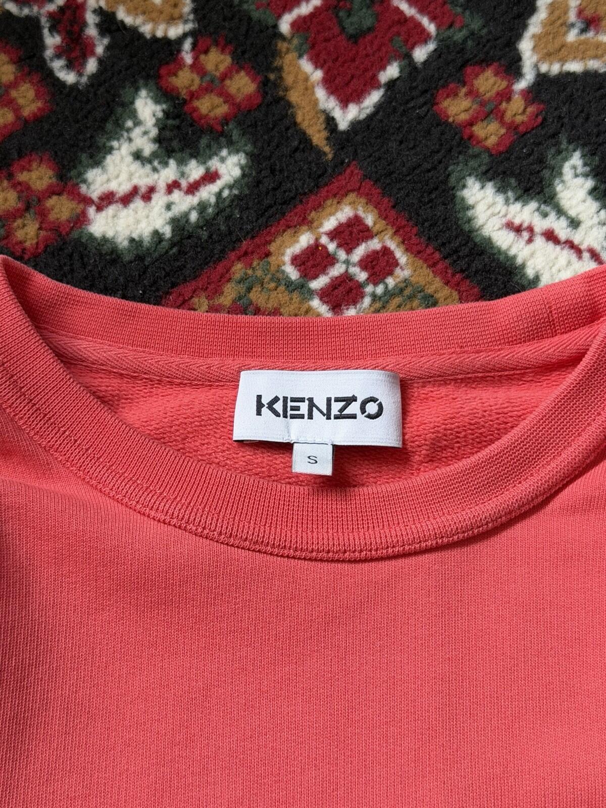 Kenzo Peach/Red Logo Longsleeve Sweatshirt Sweater Size S