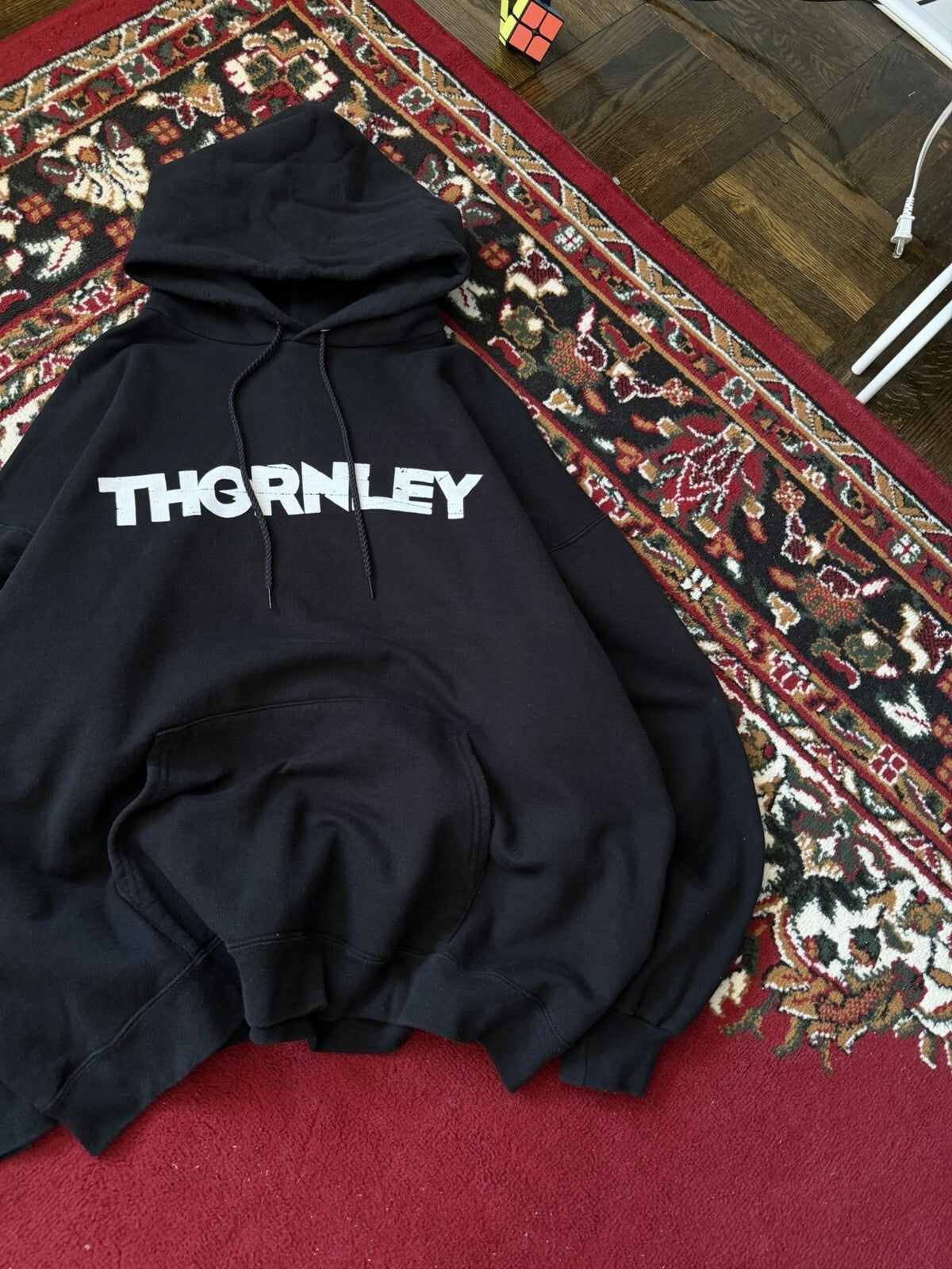 90s Thornley Double Sided Logo Hoodie Vintage Concert Tour