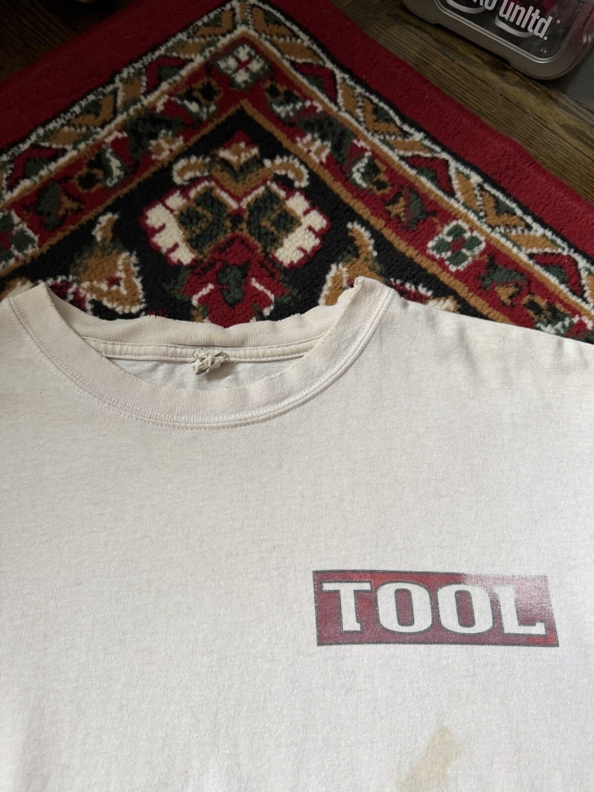 Vintage 2007 Tool 10,000 Days Tour Tee Shirt 2XL White Heavy Metal Band Grunge