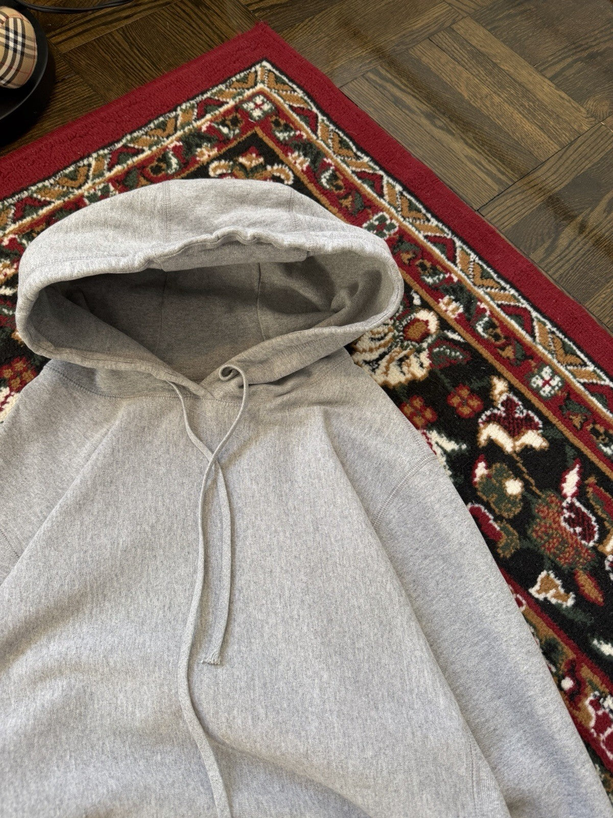 Octobers Very Own Hoodie Mens M Gray  Fleece Lined Owl Logo Sweatshirt OVO Drake