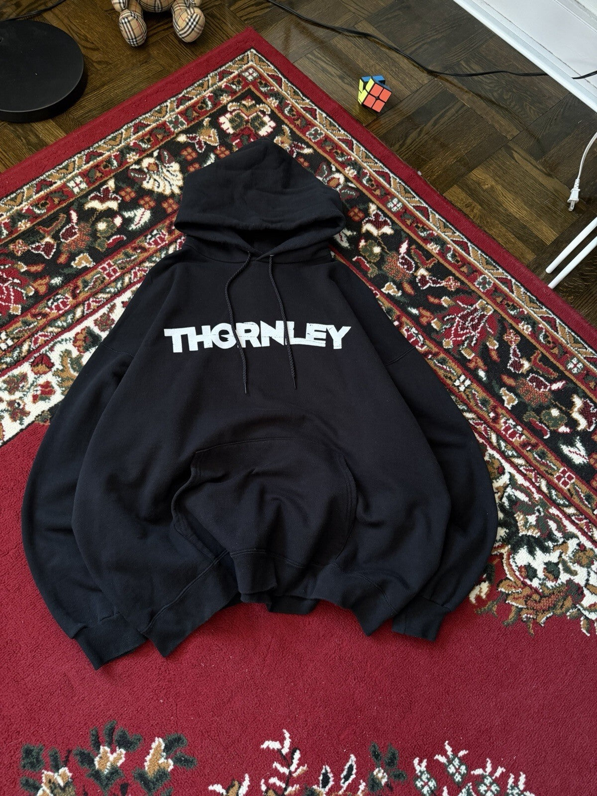 90s Thornley Double Sided Logo Hoodie Vintage Concert Tour