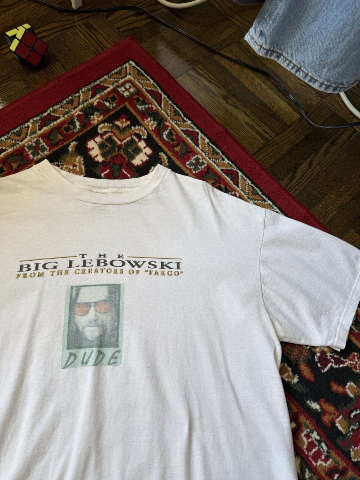 THE BIG LEBOWSKI Dude (1998) Vintage Promo T-Shirt Extremely Rare XL 90s