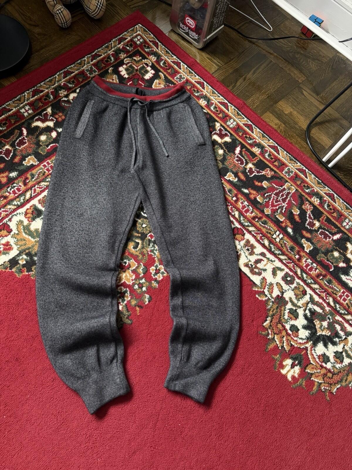 Loro Piana Cashmere Wool Gray Sweatapants Pants