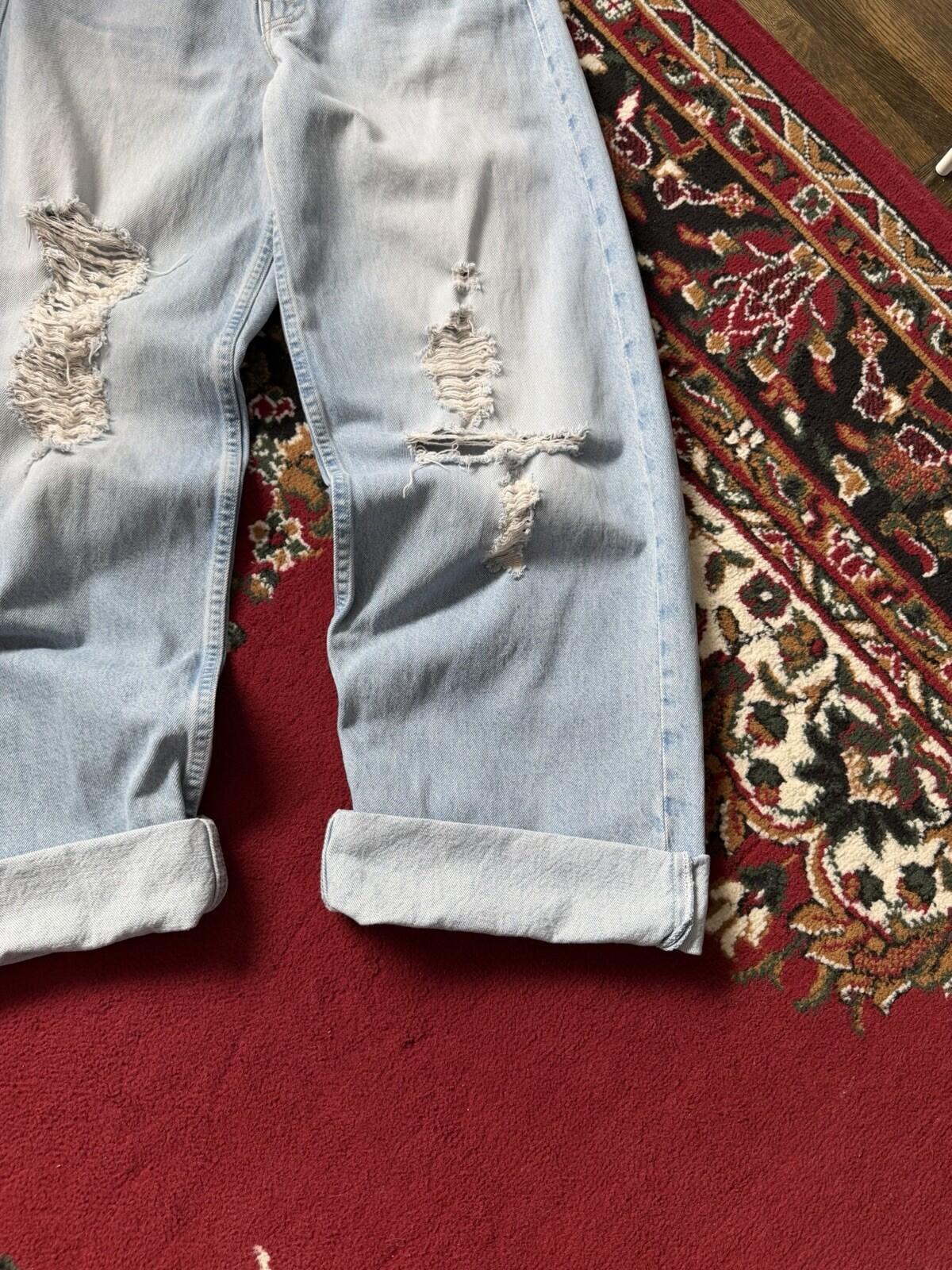 MOTHER Superior ‘The Spinner Zip Sneak’ Wide Denim Jeans Pedal Faster 26