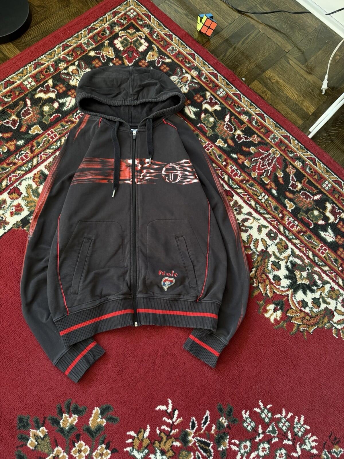 Sergio Tacchini Novak Djokovic Tennis Zip Up Track Jacket Nola Serbia Y2K Sweate