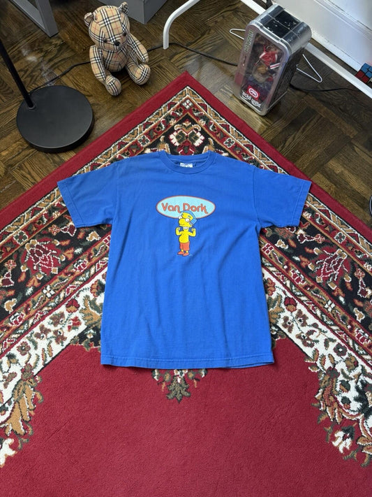 Y2K Vintage The Simpsons "Van Dork" Van Dutch Parody  Vintage Tee 00s 2004 Fox