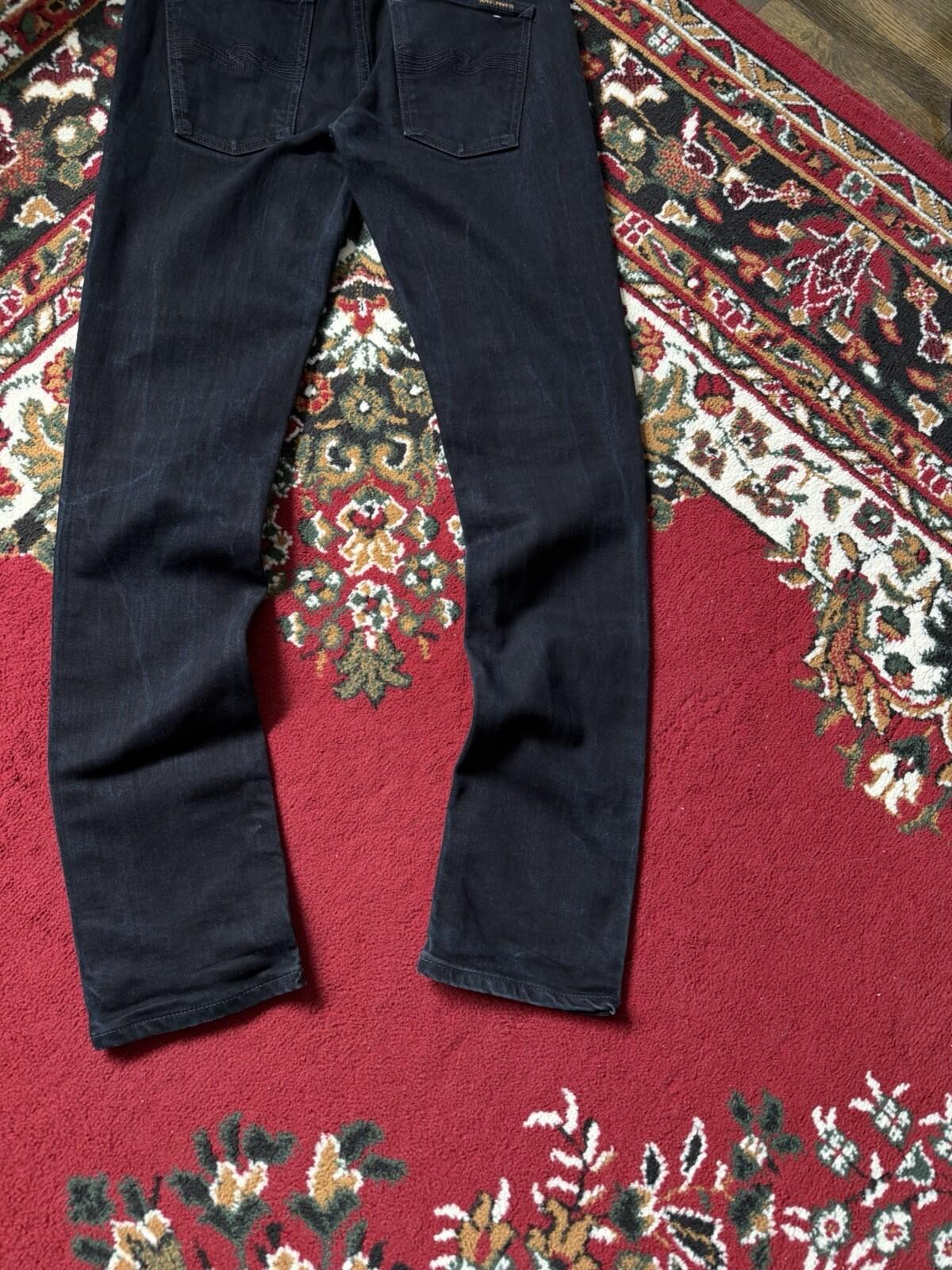 Nudie Grim Tim Organic Black Ring Classic Jeans Size M W31 / L30