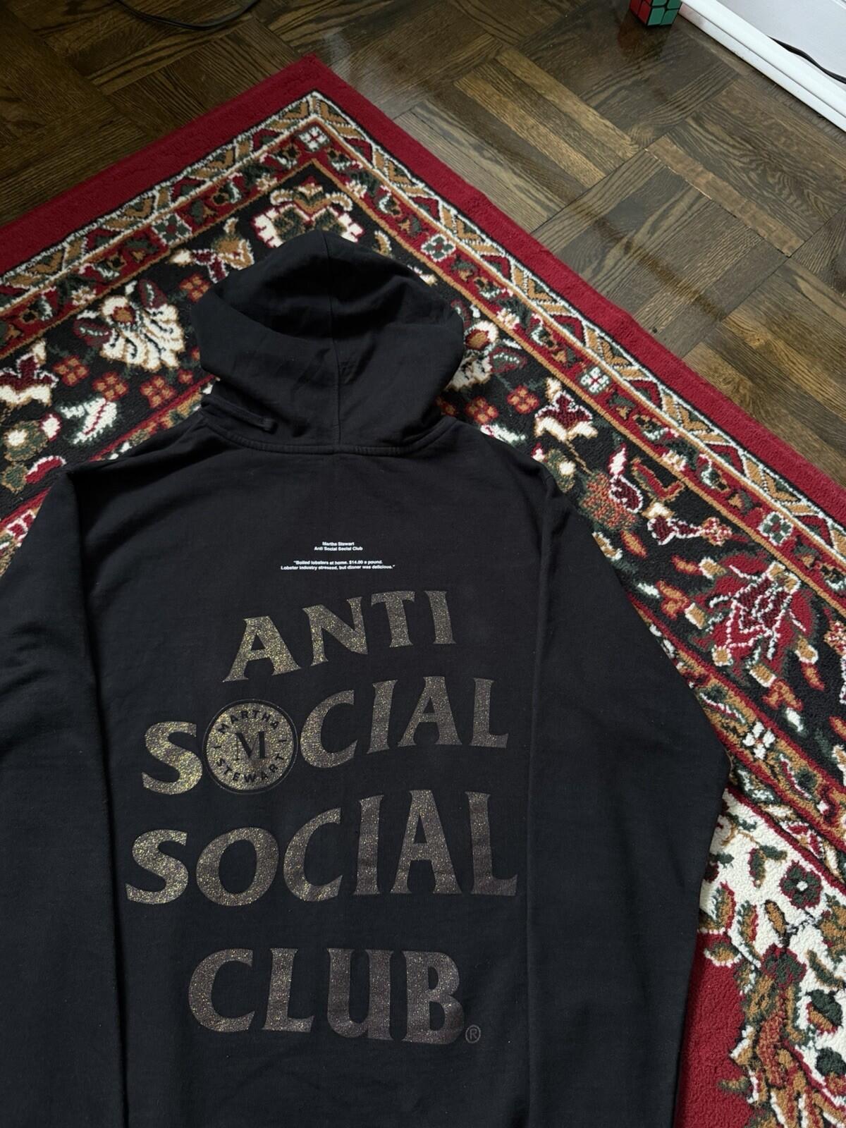 Anti Social Social Club Martha Stewart Lobster Hoodie Unisex S Black ASSC