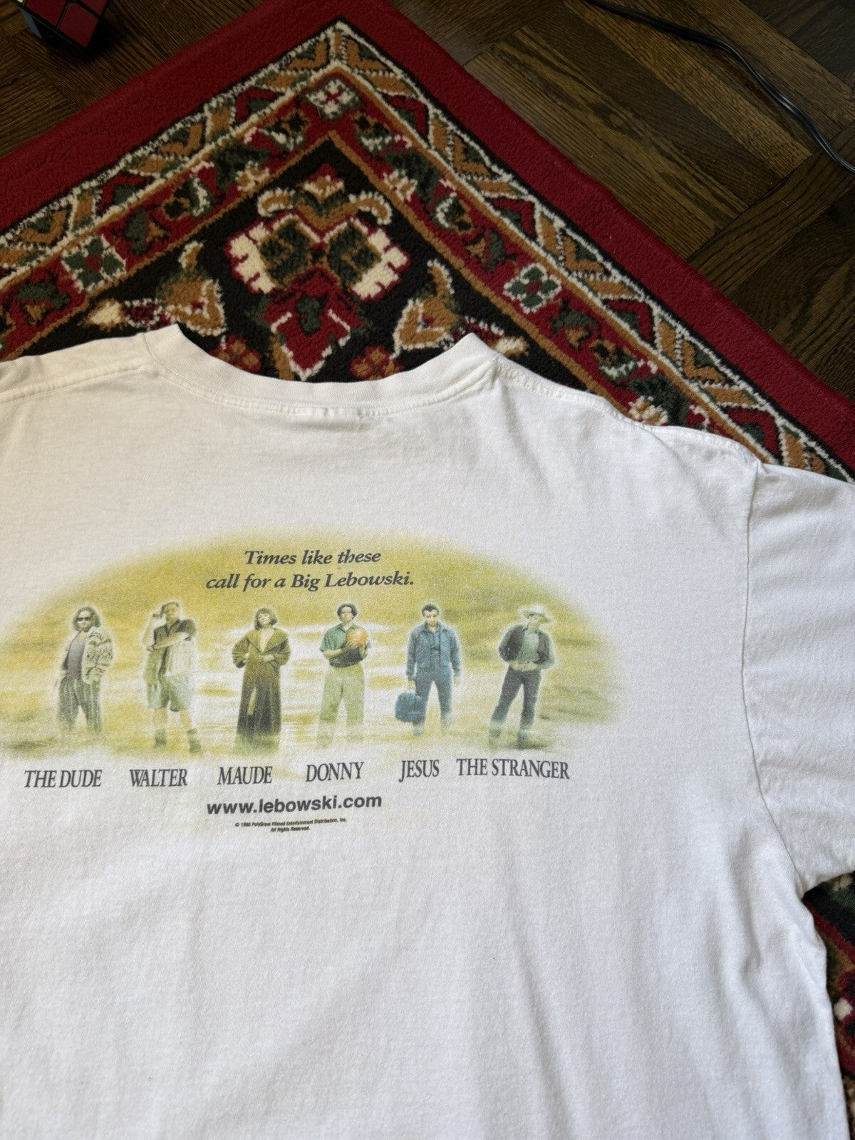 THE BIG LEBOWSKI Dude (1998) Vintage Promo T-Shirt Extremely Rare XL 90s