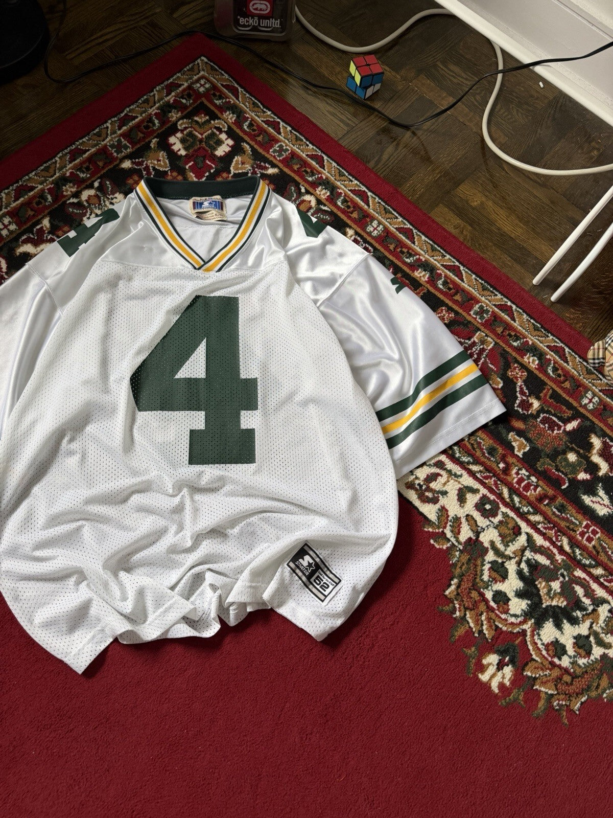 Green Bay Packers Brett Favre Vintage Starter NFL Jersey Size XL White