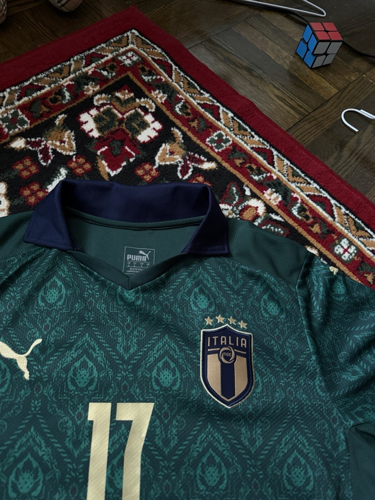 2019-20 Puma Italy Football T-Shirt Ciro Immobile #17 Size L