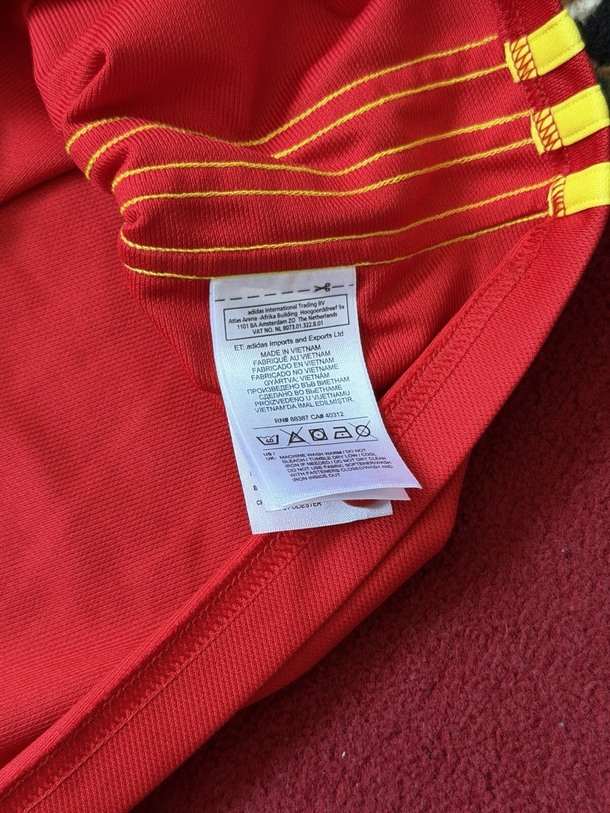 Spain 2015/16 Home Soccer Jersey Football Shirt Adidas Men's Size L