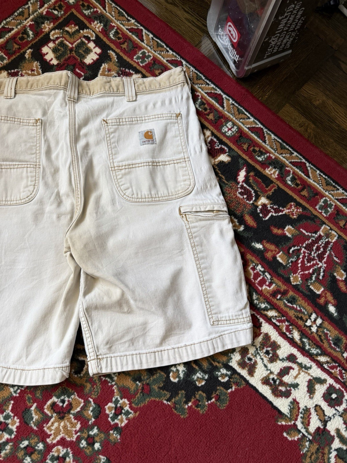 Carhartt Relaxed Fit Carpenter Baggy Shorts Men's Beige