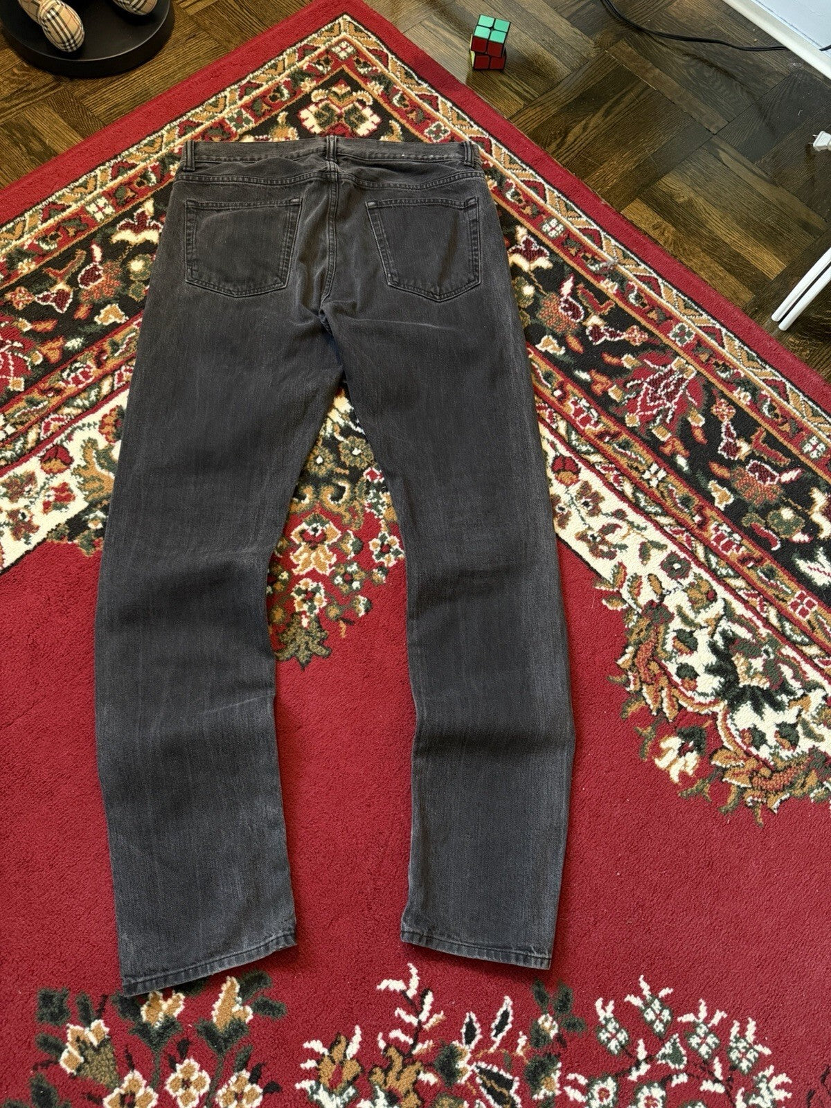 Our Legacy Mens Zero Cut Broken Twill Black Denim Jeans Pants Dark Wash - 33x32