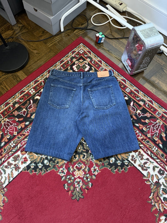 Moussy Vintage Denim Shorts Women Size 31 Made In Japan Raw Hem Distressed
