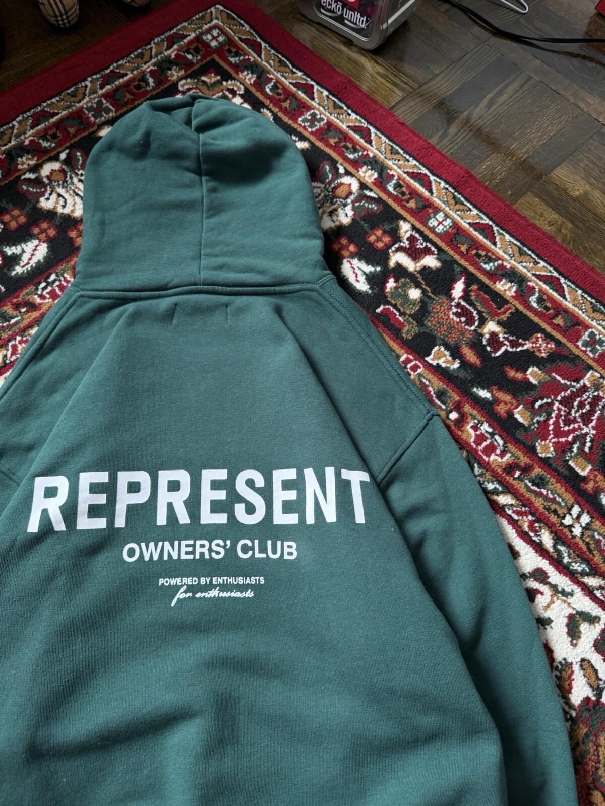 Represent Blanks Owners' Club Green Hoodie Size XL