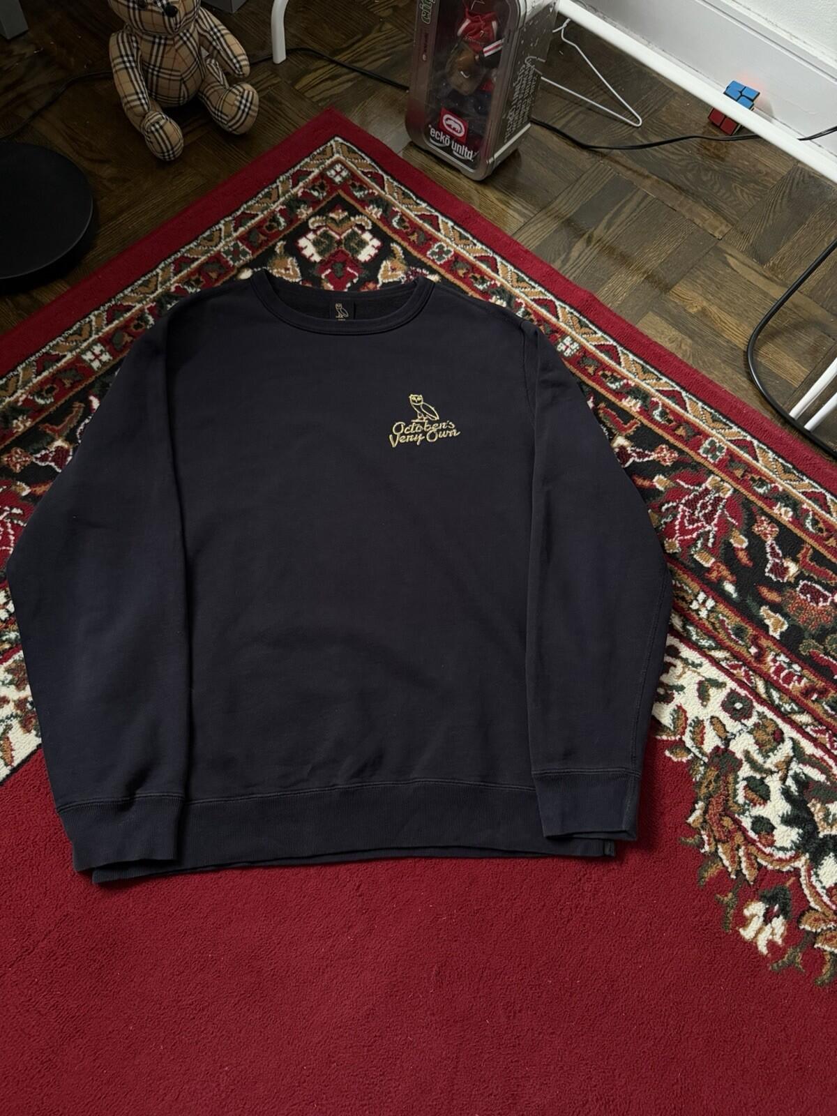 Octobers Very Own OG Solid Gold Owl Sweatshirt Drake OVO Size L