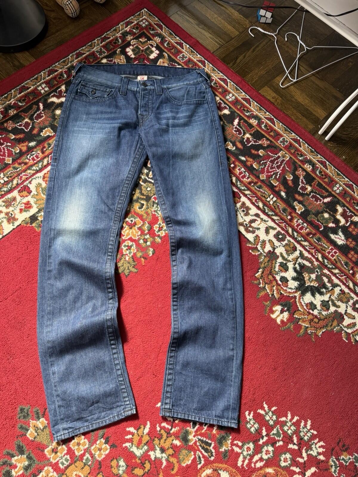 Y2K True Religion Studded Skinny Vintage Jeans Made In USA Size 32