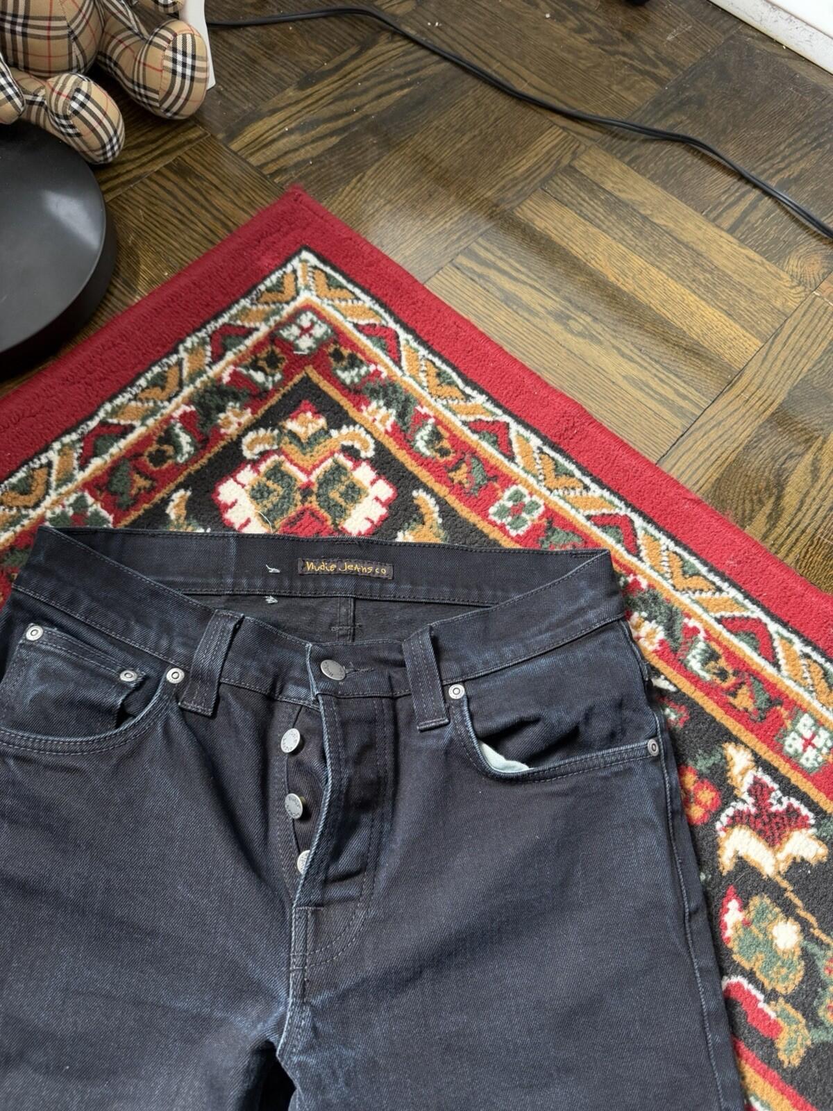 Nudie Grim Tim Organic Black Ring Classic Jeans Size M W31 / L30