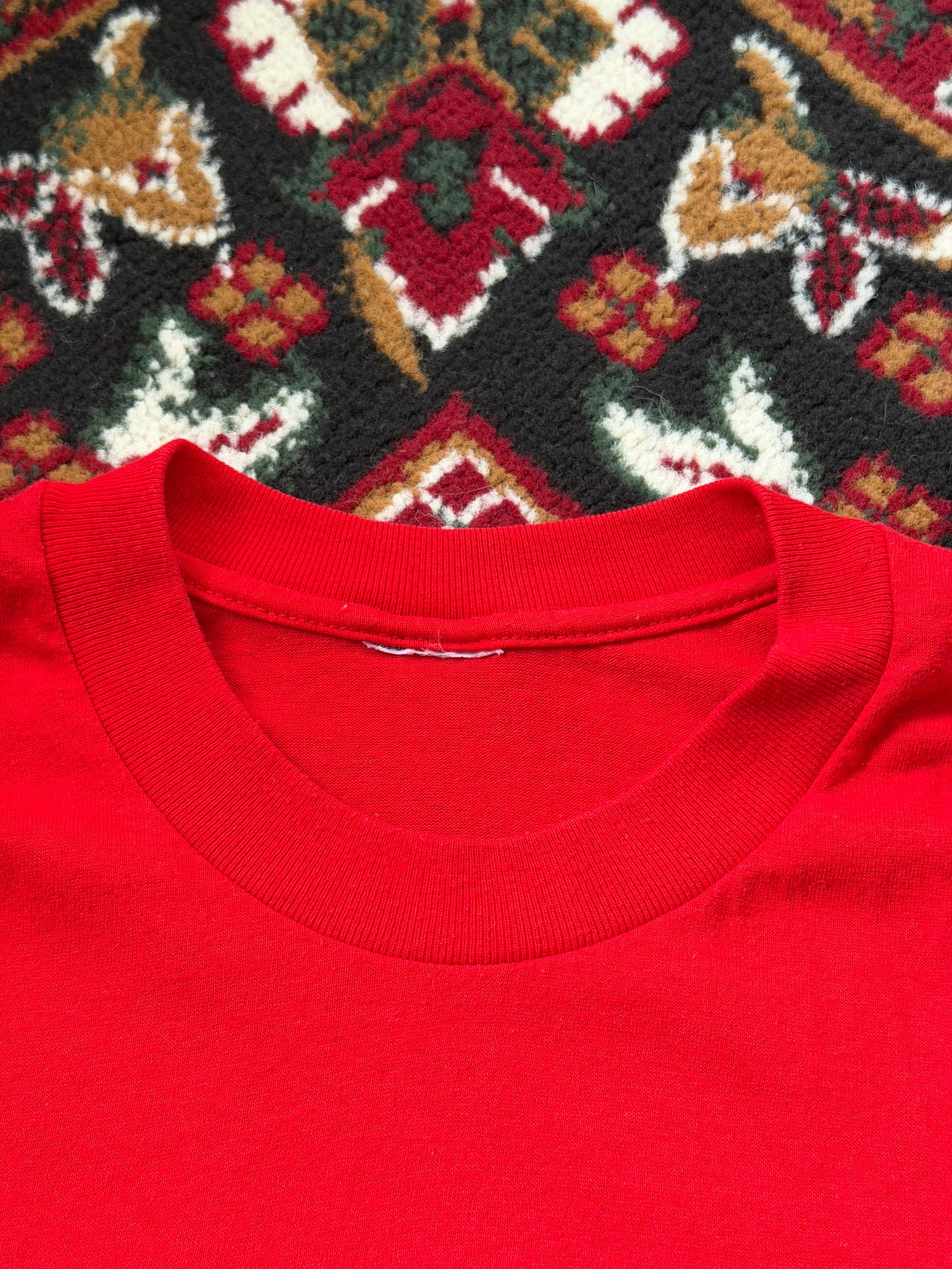 Vintage Chicago Bulls Championship T-Shirt Sz XL 1992 NBA Finals Champs Red