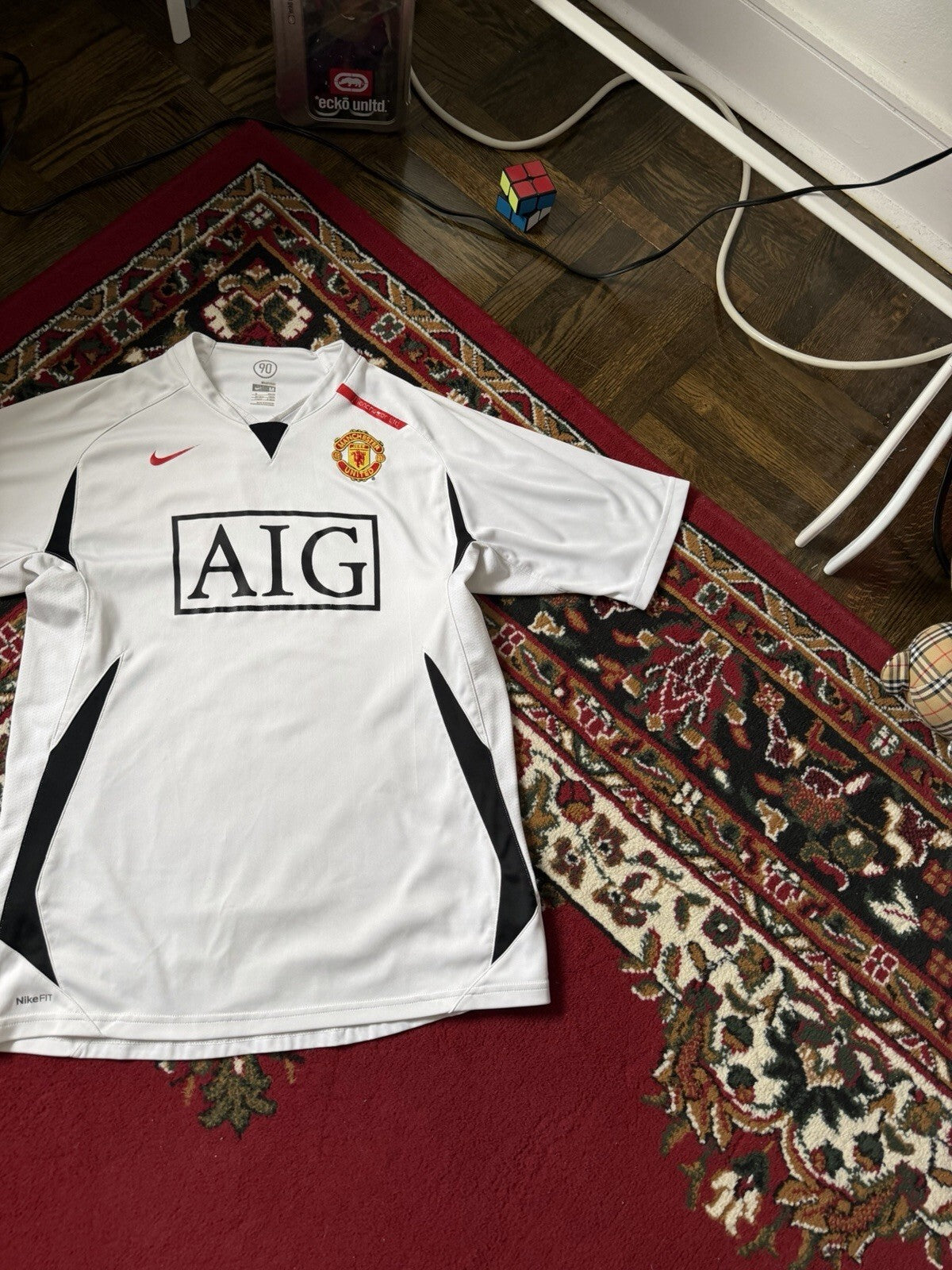 2007/2008 Manchester United Training Jersey Shirt Kit Nike Jersey T90 — Size L