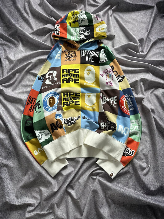 A Bathing Ape Classic Logo Loose Fit Pullover Hoodie