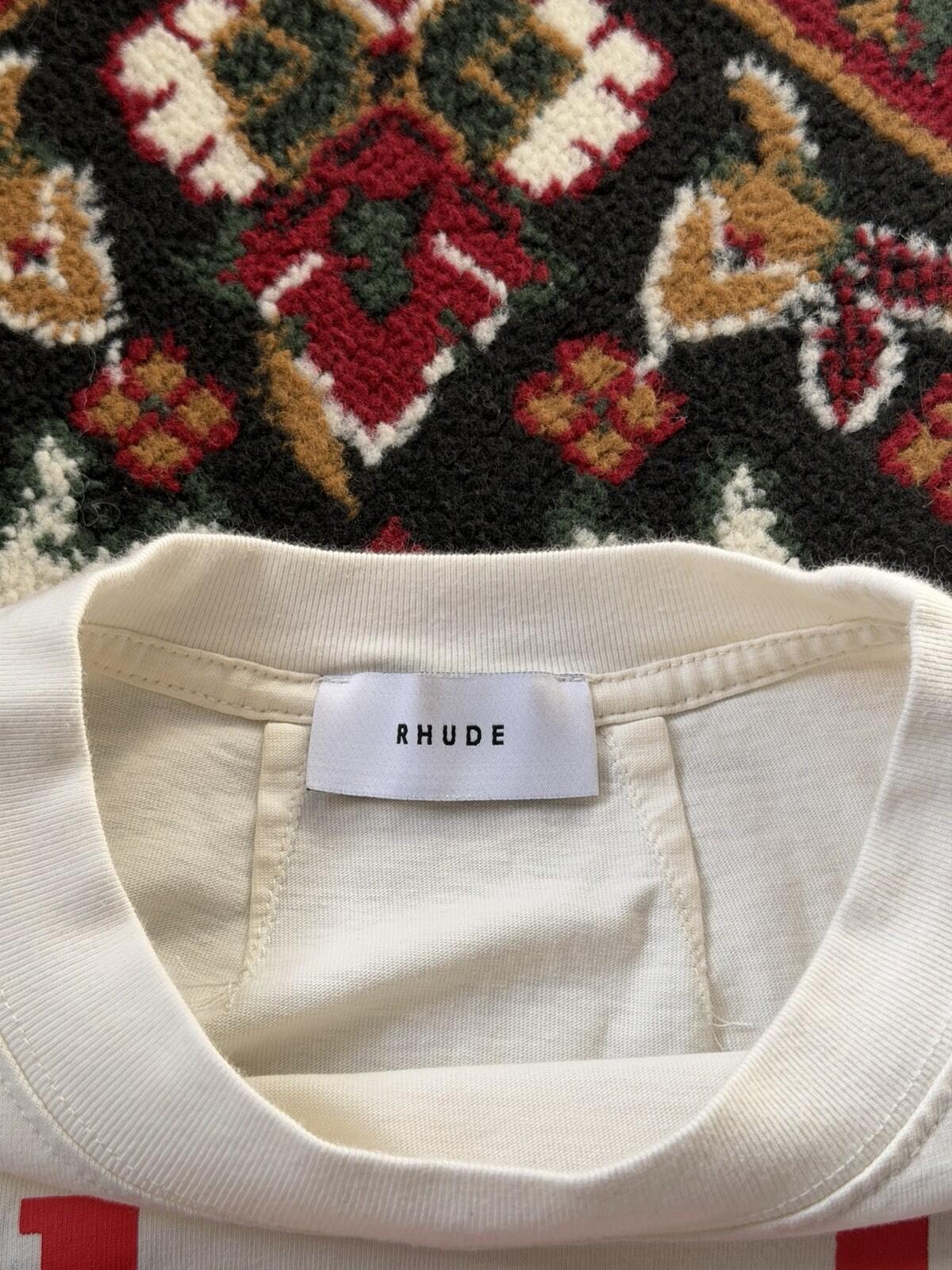 Rhude God Help Me Tee "Vintage White" Size L Made In USA