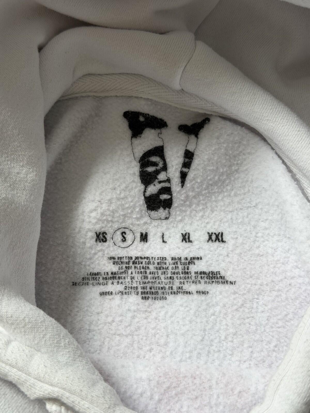 VLONE x The Weeknd What Happens After Hours White Hoodie Sweatshirt Size S