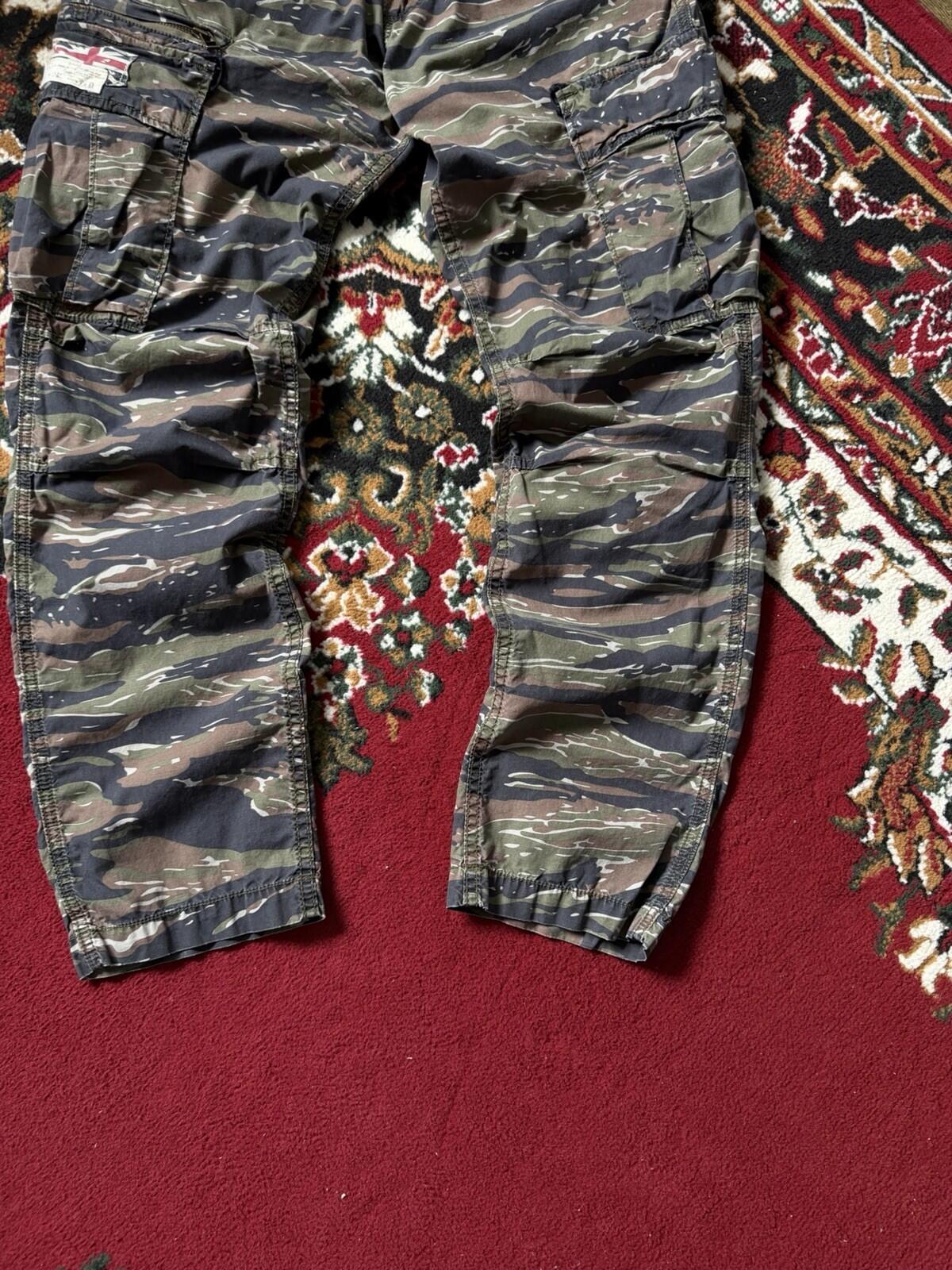 Ralph Lauren Denim Supply Flag Military Army Camo Cargo Pants Trousers 32 x 32